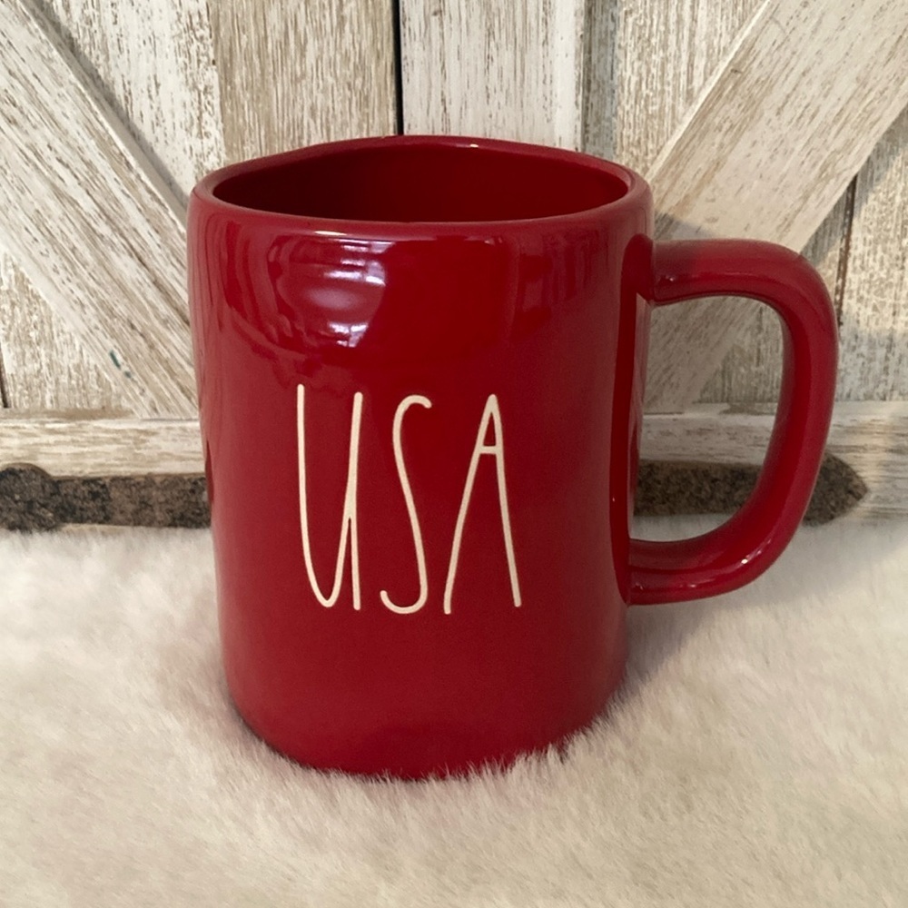 Rae Dunn USA Mug in Red